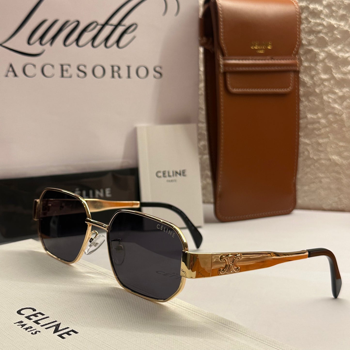 CELINE OCTOGON GOLD