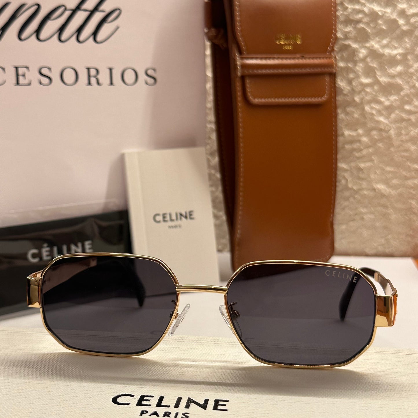 CELINE OCTOGON GOLD