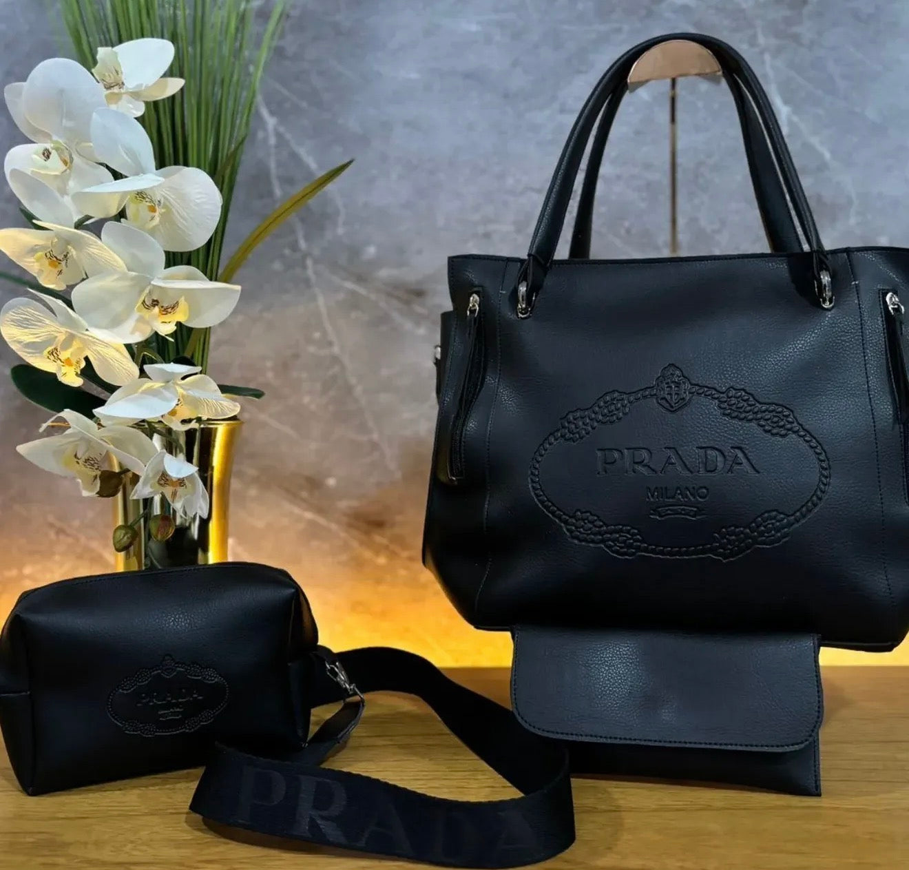 PRADA SET 3/ BLACK